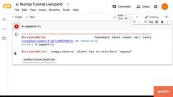 Data Science Prerequisites - Numpy, Matplotlib, and Pandas in Python - Arrays Versus Lists Instructional Video