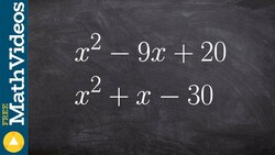 How to find the least common multiple of two trinomials Instructional Video