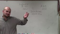 Learn how to determine the percent price decrease between two values Instructional Video