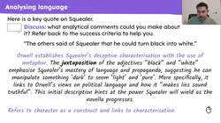'Animal Farm': developing analytical paragraphs on Squealer Instructional Video