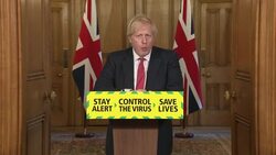 Boris answers questions at daily coronavirus press briefing in Downing Street News Clip