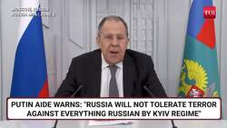 FULL: Putin Aide Lavrov's 'RUSSIA WON'T TOLERATE' Warning To Ukraine After Revenge Hits | Watch News Clip