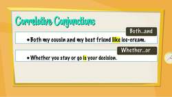 ESL - Correlative Conjunctions Instructional Video