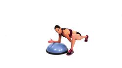 How to Do a Hip Flexor Stretch with a Bosu Ball Instructional Video