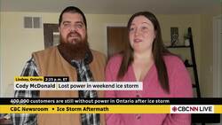 Over 390,000 Ontarians remain without power after ice storm News Clip