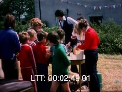 Elizabeth II Silver Jubilee celebrations, Polsham Somerset. 1977 Stock Footage