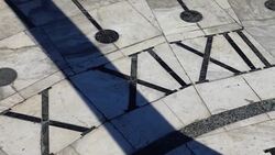 Sundial. Shooting in the summer. Time lapse. Stock Footage
