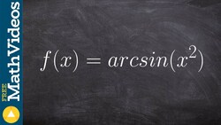 How to determine the derivative of inverse sine Instructional Video