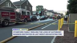 Stamford auto body shop family speaks for first time since fire destroyed their business News Clip