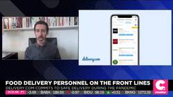 Food Delivery Personnel On The Front Lines News Clip