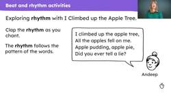 Learning a four note melody on pitched percussion Instructional Video