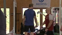 England Rugby Squad Pre Six Nations Training News Clip