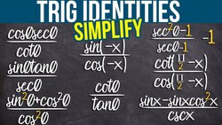 8 Examples of Simplifying Trig Expressions You Need to Know How To Do Instructional Video