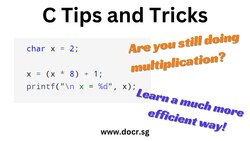C Programming Tips and Tricks: A better Alternative to Multiplication Instructional Video