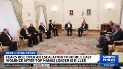 Hamas leader Ismail Haniyeh is killed in Iran by an alleged Israeli strike, threatening escalation News Clip