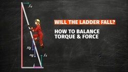 Static Equilibrium & Leaning Ladder Problem | Torque, FBD, and Force Balance Explained Step-by-Step Instructional Video