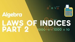 Laws Of Indices Part 2: Negatives & Fractions Instructional Video