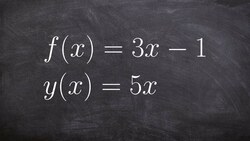 Easiest Way to Evaluate Composition of Two Functions Instructional Video