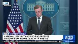 Jack Sullivan emotional speaking about Russia prisoner swap between multiple countries News Clip