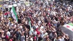 CLEAN : Syrians in Idlib's Al-Bab protest Turkey's 'reconciliation' proposal News Clip