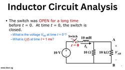 Inductor Circuit Analysis - 6 Instructional Video