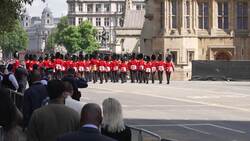 King and Queen travel to State Opening of Parliament - Full News Clip