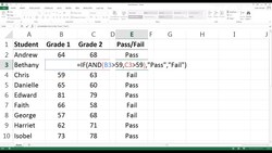 How to Use the 'AND' Function in Microsoft Excel Instructional Video
