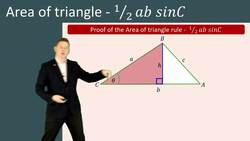 Calculating the Area of a Triangle using the Sine Rule Instructional Video