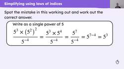 Problem solving with the laws of indices Instructional Video
