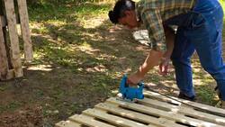 Easy Backyard Pool Made from Pallets and a Big Wheel for Ultimate Enjoyment! Instructional Video