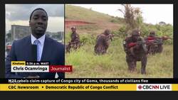 M23 rebels claim capture of Congo city of Goma, thousands of civilians flee News Clip