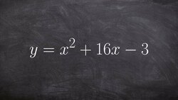 Transforming an equation from standard form to vertex form Instructional Video