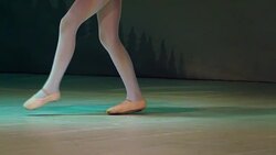 little ballet girls in multicolored tutu Stock Footage