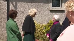 UK: The Duchess of Cornwall has visited the Horses for People equine therapy in Northern Ireland News Clip