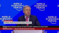 UN secretary general calls for an end to world's 'addiction to fossil fuels' News Clip