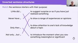 Using inverted sentence structures and chiasmus for effect Instructional Video