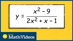 Asymptotes and Intercepts of a Rational Function Instructional Video