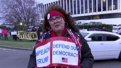 Impeachment rally near top house Republican's office News Clip