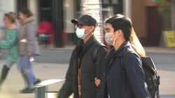 UK: shoppers wearing face masks in Bristol during Covid-19 outbreak. News Clip