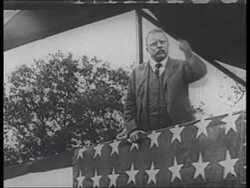 Footage of Taft and Wilson in their presidency. America, 1912 Stock Footage