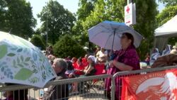 CLEAN : Pope celebrates mass at North America's oldest Catholic shrine News Clip