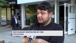 Gravesend fire destroys community restaurant on Kings Highway News Clip