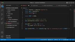 Express Framework Mastery: From Beginner to Advanced with Node.js - Configuring Views and Layouts with Express and Handlebars Instructional Video