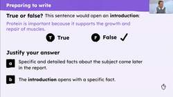 Writing the introduction of a non-chronological report about healthy lifestyle Instructional Video