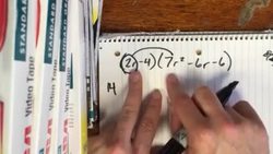 Multiplying Polynomials Example Problem Instructional Video