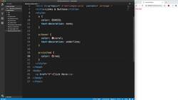 Modern HTML and CSS from the Beginning (Including Sass) - Link State & Button Styling Instructional Video