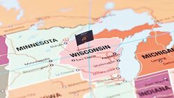 Wisconsin from USA States Stock Footage