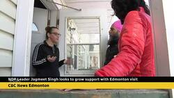 NDP leader hoping to gain seats in Edmonton despite low polling News Clip