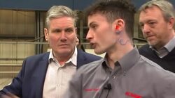 Labour leader Sir Keir Starmer visits KMF Precision Sheet Metal factory News Clip