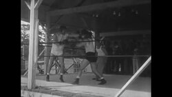 Boxers Max Baer and Joe Louis training prior to their match in September of 1935 News Clip